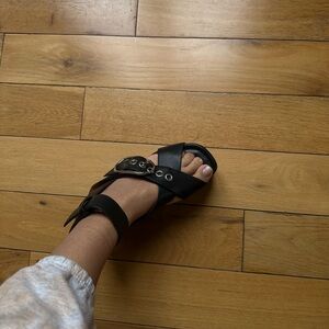 Alexander Wang platform buckle sandal